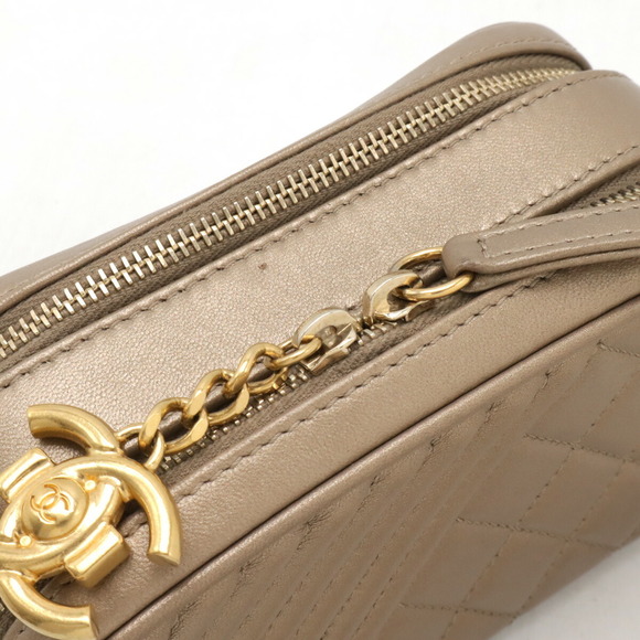 Chanel Coco Mark Camera Bag Quilted Leather Bronze - Picture 4 of 7
